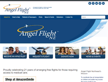 Tablet Screenshot of angelflightne.org